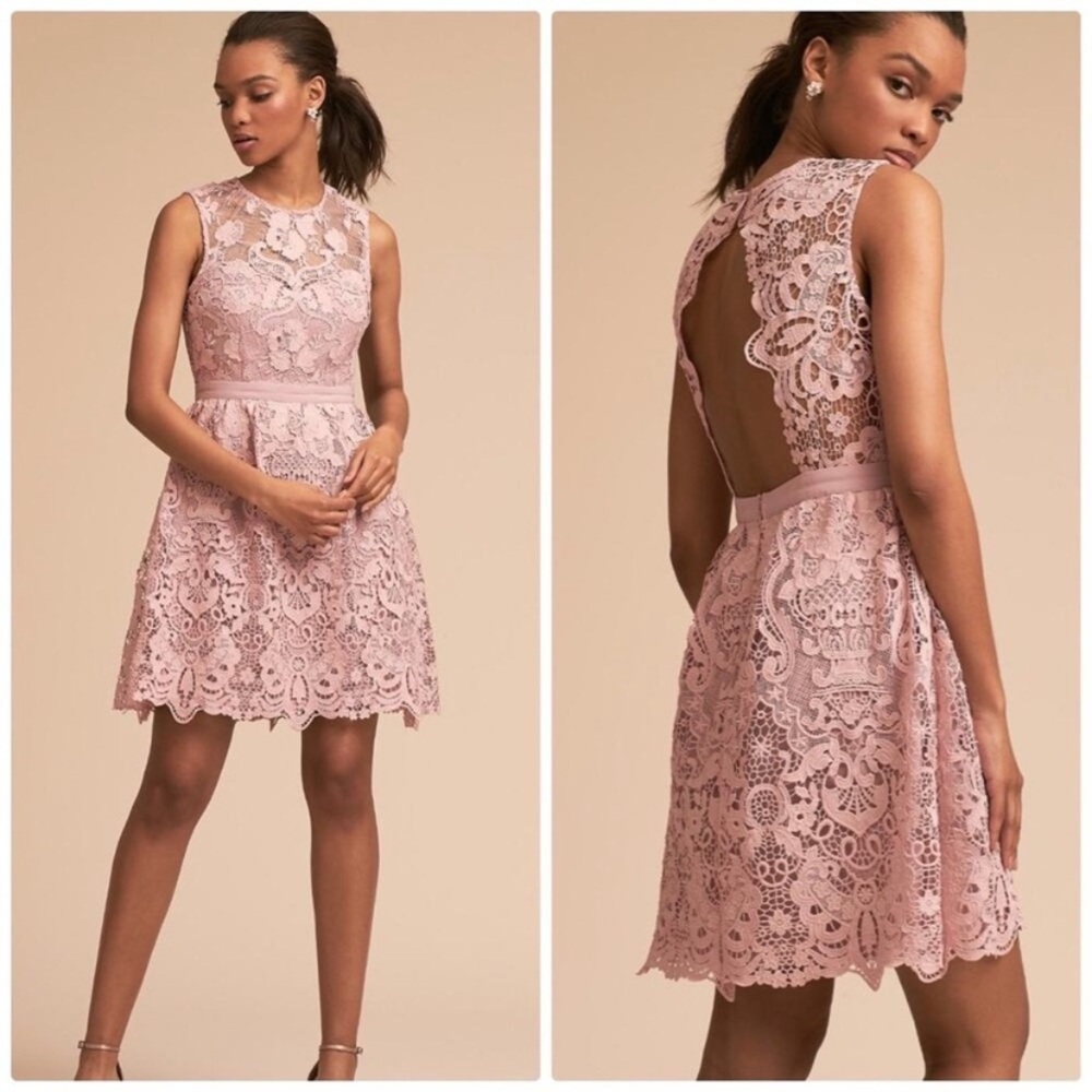 Anthropologie BHLDN Rosaline Lilac lace dress